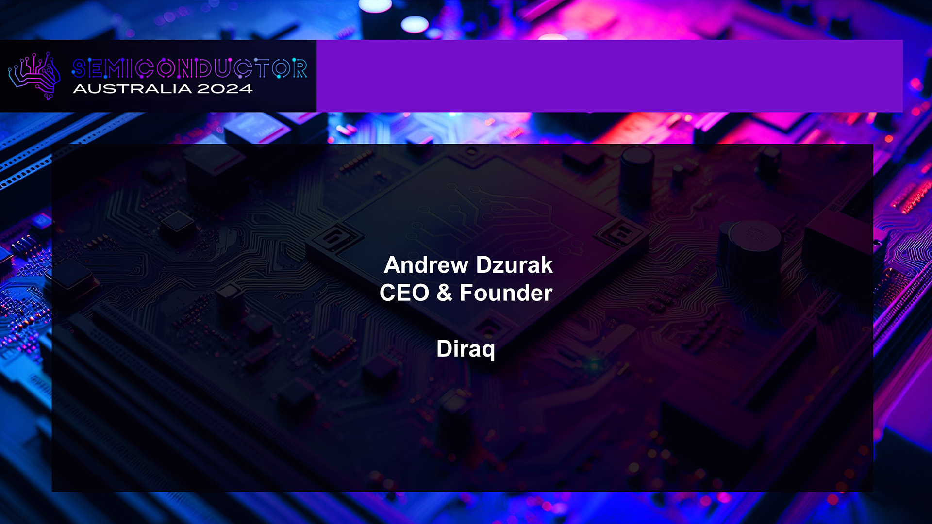 Diraq Presentation, Semiconductor Australia, October 2024
