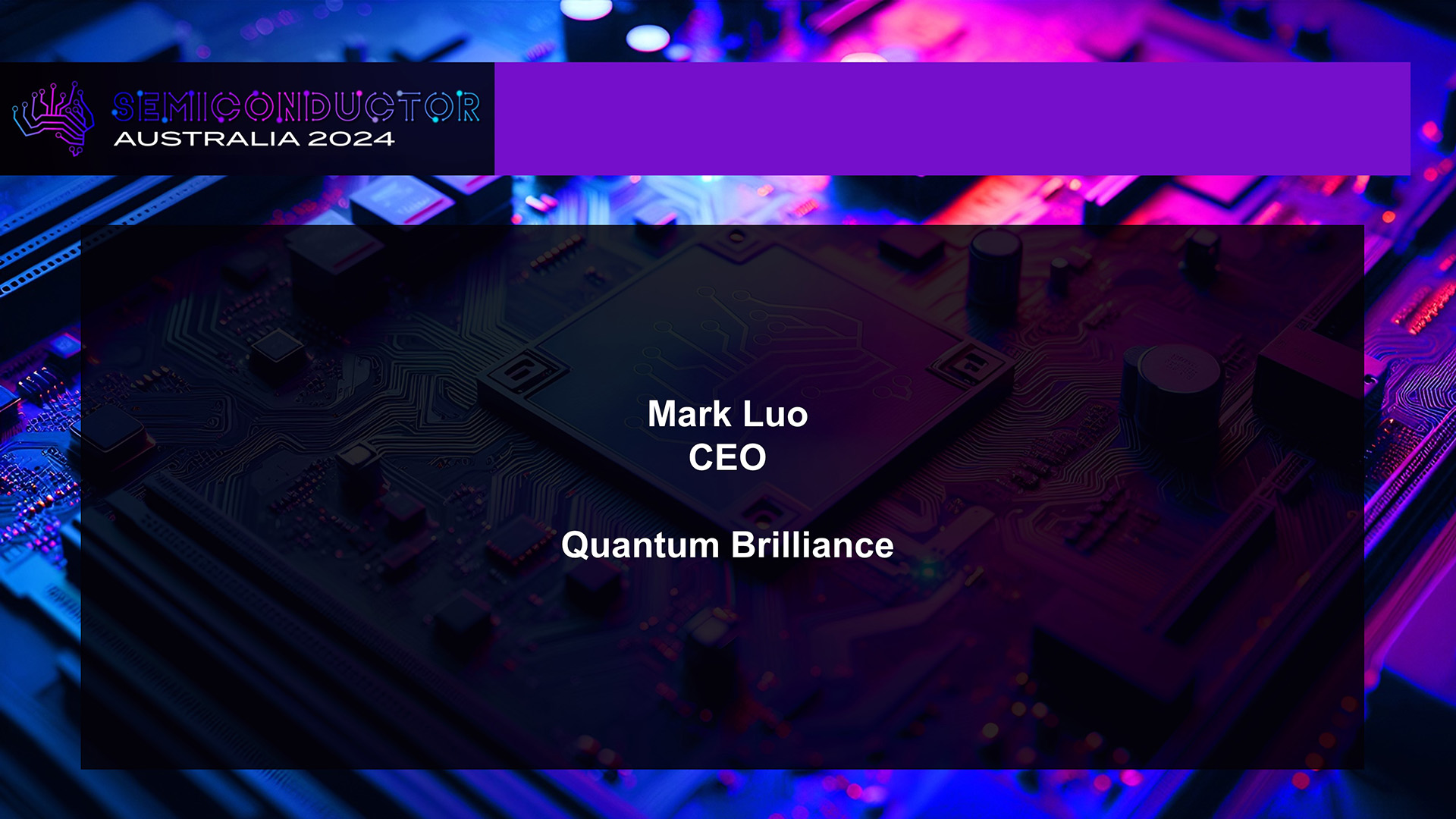 Quantum Brilliance Presentation, Semiconductor Australia, October 2024