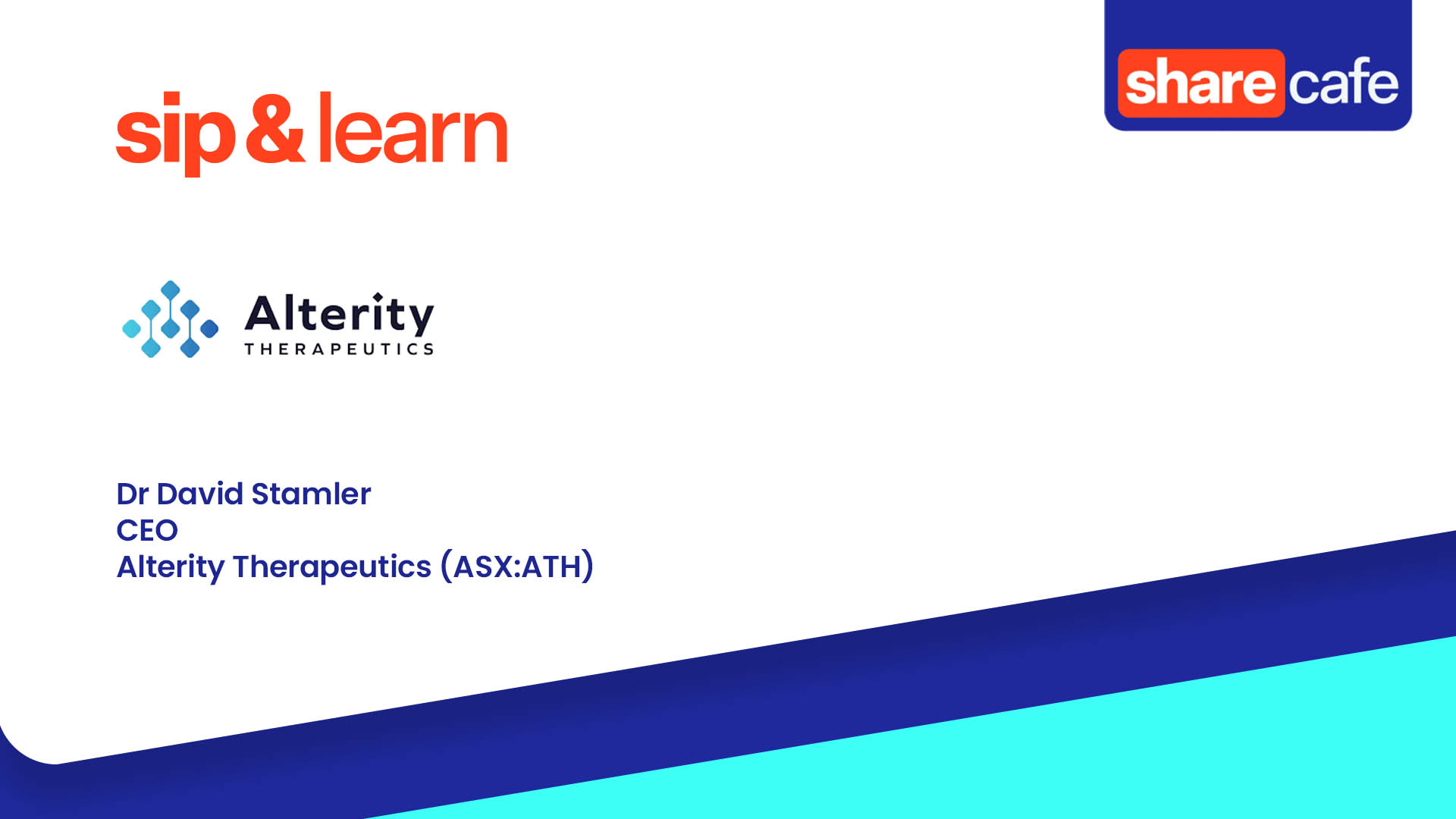 Alterity Therapeutics (ASX:ATH) – Webinar Presentation